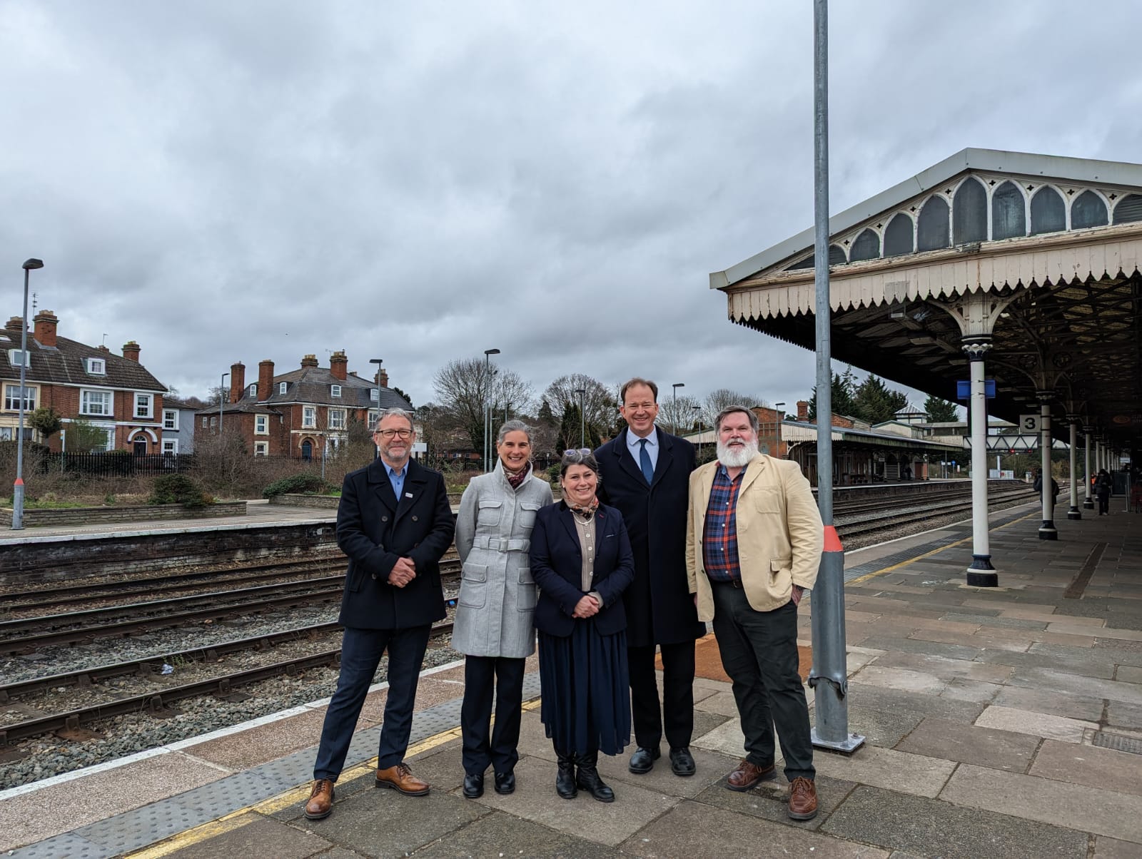 Local leaders show support for rail plans in Hereford